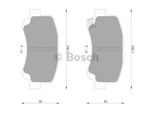 BOSCH 0 986 AB2 336 stabdžių trinkelių rinkinys, diskinis stabdys 
 Techninės priežiūros dalys -> Papildomas remontas
1V6M3328Z, MN-327, 55810 75F00 000