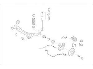 DELPHI VW-15494-R rato pakaba 
 Ašies montavimas/vairavimo mechanizmas/ratai -> Prekių paieška pagal schemą