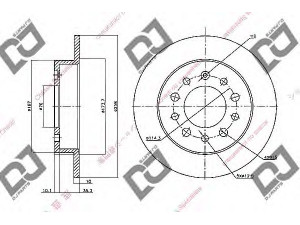DJ PARTS BD1689 stabdžių diskas 
 Dviratė transporto priemonės -> Stabdžių sistema -> Stabdžių diskai / priedai
58411-2C000, 58411-2C100, 584112C000