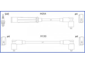 HITACHI 134475 uždegimo laido komplektas 
 Kibirkšties / kaitinamasis uždegimas -> Uždegimo laidai/jungtys