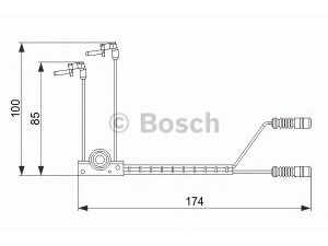BOSCH 1 987 474 584 įspėjimo kontaktas, stabdžių trinkelių susidėvėjimas 
 Stabdžių sistema -> Susidėvėjimo indikatorius, stabdžių trinkelės
460 540 05 17, 460 540 06 17, A 460 540 05 17