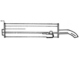 AKS DASIS SG45689 galinis duslintuvas 
 Išmetimo sistema -> Duslintuvas