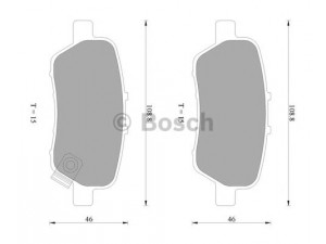 BOSCH 0 986 AB2 264 stabdžių trinkelių rinkinys, diskinis stabdys 
 Techninės priežiūros dalys -> Papildomas remontas
06430-SFE-J00, 43022-SFE-000, 43022-SFE-N00
