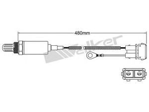 WALKER PRODUCTS 250-21037 lambda jutiklis 
 Variklis -> Variklio elektra
051 906 265 E, 051 906 265 E