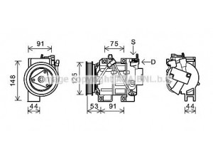 AVA QUALITY COOLING DNK335 kompresorius, oro kondicionierius 
 Oro kondicionavimas -> Kompresorius/dalys
92600JG300, 92600JG30A