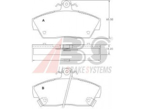 A.B.S. 36747 stabdžių trinkelių rinkinys, diskinis stabdys 
 Techninės priežiūros dalys -> Papildomas remontas
GBP 90314AF, GBP 90328AF, GBP90314