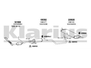 KLARIUS 930932E išmetimo sistema