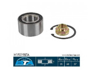 BTA H1F019BTA rato guolio komplektas 
 Ašies montavimas/vairavimo mechanizmas/ratai -> Rato stebulė/montavimas -> Rato guolis
71714464