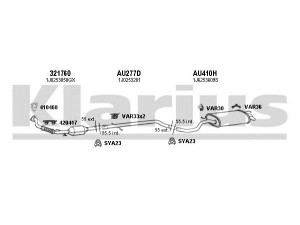KLARIUS 790321U išmetimo sistema 
 Išmetimo sistema -> Išmetimo sistema, visa