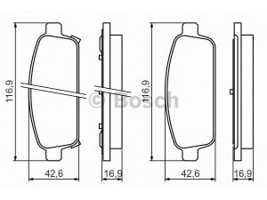 BOSCH 0 986 494 435 stabdžių trinkelių rinkinys, diskinis stabdys 
 Techninės priežiūros dalys -> Papildomas remontas
13300867, 133192294, 13319293, 13319294