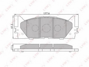 LYNXauto BD-7530 stabdžių trinkelių rinkinys, diskinis stabdys 
 Techninės priežiūros dalys -> Papildomas remontas
04465-06070, 04465-06080, 04465-06131