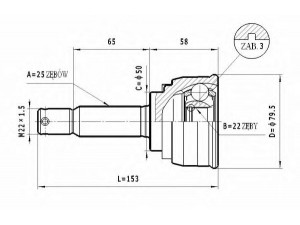 STATIM C.453 jungčių komplektas, kardaninis velenas 
 Ratų pavara -> Sujungimai/komplektas
49507-21000, 49508-21000, MB176160