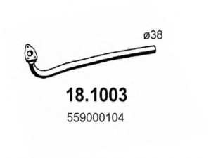 ASSO 18.1003 išleidimo kolektorius 
 Išmetimo sistema -> Išmetimo vamzdžiai
559000104, 6559000104