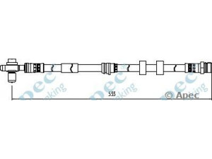 APEC braking HOS4135 stabdžių žarnelė 
 Stabdžių sistema -> Stabdžių žarnelės
6R0611701B, 6R0611701A, 6R0611701B