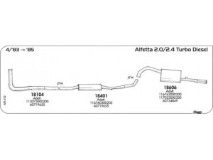 AKS DASIS SGAR012 išmetimo sistema
