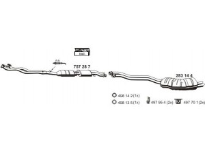 ERNST 020043 išmetimo sistema 
 Išmetimo sistema -> Išmetimo sistema, visa