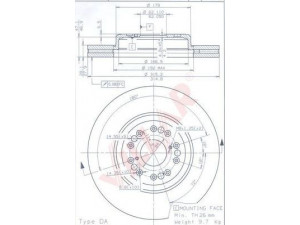 VILLAR 628.1973 stabdžių diskas 
 Dviratė transporto priemonės -> Stabdžių sistema -> Stabdžių diskai / priedai
4351250130, 4351250150, 4351250152