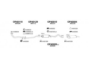 VENEPORTE 400129 išmetimo sistema 
 Išmetimo sistema -> Išmetimo sistema, visa