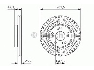 BOSCH 0 986 479 781 stabdžių diskas 
 Dviratė transporto priemonės -> Stabdžių sistema -> Stabdžių diskai / priedai
45251-SJH-E10