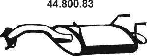 EBERSPÄCHER 44.800.83 galinis duslintuvas 
 Išmetimo sistema -> Duslintuvas
20100-AV610, 20100-AV716