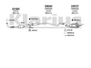 KLARIUS 391215E išmetimo sistema 
 Išmetimo sistema -> Išmetimo sistema, visa