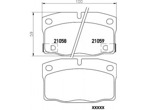 MINTEX MDB1512 stabdžių trinkelių rinkinys, diskinis stabdys
1605731, 90297552