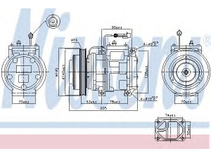 NISSENS 89119 kompresorius, oro kondicionierius 
 Oro kondicionavimas -> Kompresorius/dalys
883102B590, 88320-12520, 883202B400