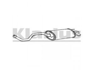 KLARIUS VW564G galinis duslintuvas 
 Išmetimo sistema -> Duslintuvas
6N0253609AD, 6N0253609AD, 6N0253609AD