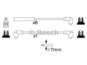 BOSCH 0 986 356 804 uždegimo laido komplektas 
 Kibirkšties / kaitinamasis uždegimas -> Uždegimo laidai/jungtys
