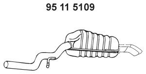 EBERSPÄCHER 95 11 5109 galinis duslintuvas 
 Išmetimo sistema -> Duslintuvas
8E0 253 609 CM, 8E0.253.609 GT