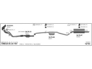 IMASAF 561000311 išmetimo sistema 
 Išmetimo sistema -> Išmetimo sistema, visa