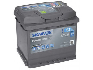 SONNAK SA530 starterio akumuliatorius; starterio akumuliatorius 
 Elektros įranga -> Akumuliatorius
606777030, 77 11 355 484, 8200377257