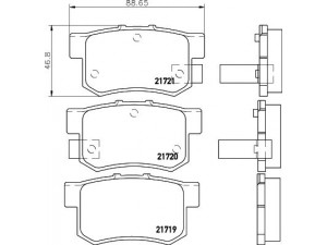 HELLA PAGID 8DB 355 016-451 stabdžių trinkelių rinkinys, diskinis stabdys 
 Techninės priežiūros dalys -> Papildomas remontas
06430S2A000, 06430S2AE50, 43022S0A000