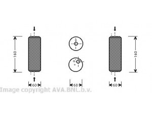 AVA QUALITY COOLING VWD014 džiovintuvas, oro kondicionierius 
 Oro kondicionavimas -> Džiovintuvas
1C0820191, 1J0820191A, 1J0820191B