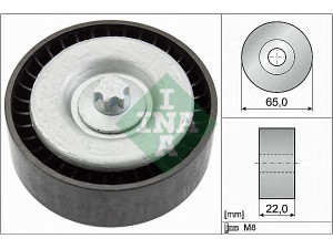 INA 532 0667 10 kreipiantysis skriemulys, V formos rumbuotas diržas 
 Diržinė pavara -> V formos rumbuotas diržas/komplektas -> Laisvasis/kreipiamasis skriemulys
1341A001, 639 200 03 70