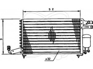 ELECTRO AUTO 30B0002 kondensatorius, oro kondicionierius
191820413E, 535820413