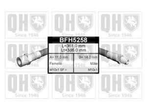 QUINTON HAZELL BFH5258 stabdžių žarnelė 
 Stabdžių sistema -> Stabdžių žarnelės
91 914 002