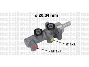 METELLI 05-0697 pagrindinis cilindras, stabdžiai 
 Stabdžių sistema -> Pagrindinis stabdžių cilindras
60 01 547 858, 60 01 551 029