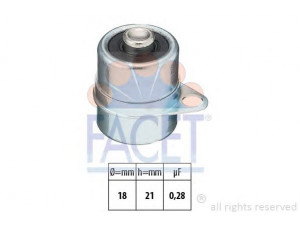 FACET 0.0304 kondensatorius, uždegimas