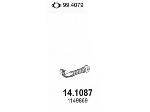 ASSO 14.1087 išleidimo kolektorius 
 Išmetimo sistema -> Išmetimo vamzdžiai
1148395, 1149869, 1518063