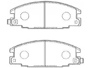 AISIN J1N010 stabdžių trinkelių rinkinys, diskinis stabdys
8-94335787, 8-94364367, 8-94388198