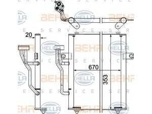 HELLA 8FC 351 303-521 kondensatorius, oro kondicionierius 
 Oro kondicionavimas -> Kondensatorius
CAB311B102A, MR460269