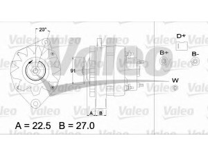 VALEO 436711 kintamosios srovės generatorius
6005011695, 7700034500