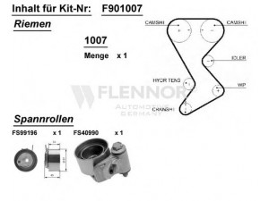 FLENNOR F901007 paskirstymo diržo komplektas 
 Techninės priežiūros dalys -> Papildomas remontas