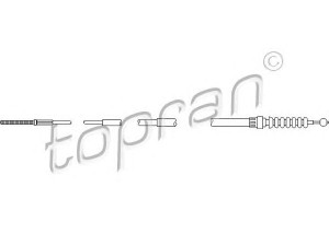 TOPRAN 102 837 trosas, stovėjimo stabdys 
 Stabdžių sistema -> Valdymo svirtys/trosai
191 609 721F, 191 609 721F