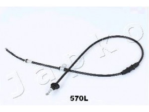JAPKO 131570L trosas, stovėjimo stabdys 
 Stabdžių sistema -> Valdymo svirtys/trosai
MR249713