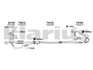 KLARIUS 900415U išmetimo sistema 
 Išmetimo sistema -> Išmetimo sistema, visa