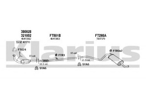 KLARIUS 330370U išmetimo sistema 
 Išmetimo sistema -> Išmetimo sistema, visa