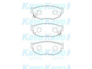 KAVO PARTS BP-6610 stabdžių trinkelių rinkinys, diskinis stabdys
41060V4390, 41060V4392, D1060V4392
