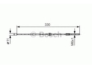 BOSCH 1 987 477 667 trosas, stovėjimo stabdys 
 Stabdžių sistema -> Valdymo svirtys/trosai
5 22 445, 9127187, 9127187